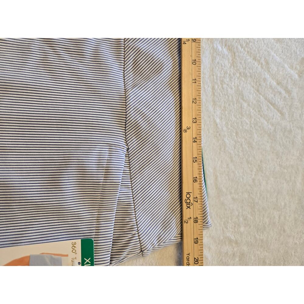 S.C. & CO Women's Blue White Striped Skort 360 ° Tummy Control Size XL  NWT - Picture 15 of 15